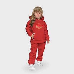 Детский костюм оверсайз Футурама Бендер Логотип, Futurama, цвет: красный — фото 2