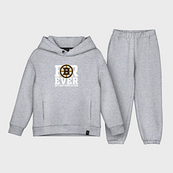 Детский костюм оверсайз FOREVER NOT JUST WHEN WE WIN, Boston Bruins, Босто, цвет: меланж