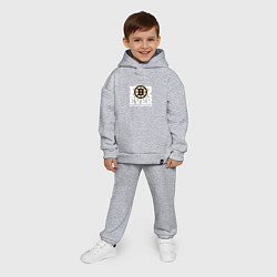 Детский костюм оверсайз FOREVER NOT JUST WHEN WE WIN, Boston Bruins, Босто, цвет: меланж — фото 2