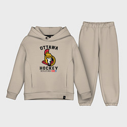 Детский костюм оверсайз OTTAWA SENATORS ОТТАВА СЕНАТОРЗ, цвет: миндальный