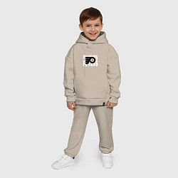 Детский костюм оверсайз Филадельфия Флайерз , Philadelphia Flyers, цвет: миндальный — фото 2