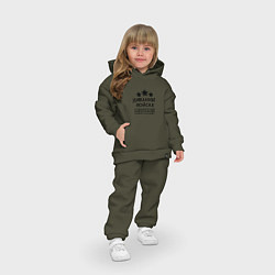 Детский костюм оверсайз Диванные войска Прикол, цвет: хаки — фото 2