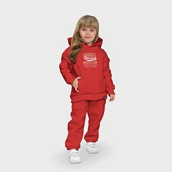 Детский костюм оверсайз Охрана младшей сестры, отряд защиты, цвет: красный — фото 2