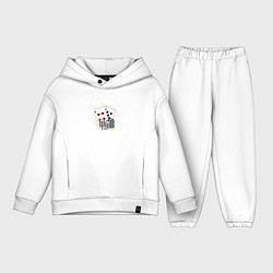 Детский костюм оверсайз Блеф против пары шаров, цвет: белый