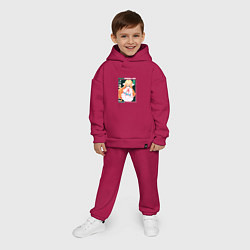Детский костюм оверсайз Fairy Tail, Мавис Вермиллион, цвет: маджента — фото 2