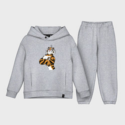 Детский костюм оверсайз Cool Tiger Power Muzzle, цвет: меланж