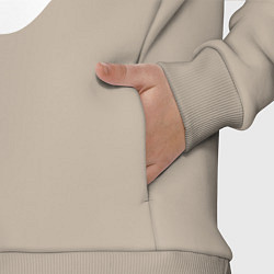 Детский костюм оверсайз Веселая яичница глазунья, завтрак с улыбкой, цвет: миндальный — фото 2