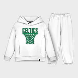 Детский костюм оверсайз Celtics Dunk, цвет: белый