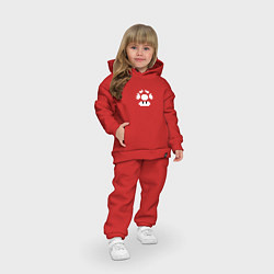 Детский костюм оверсайз Супергриб Гриб жизни из Марио, цвет: красный — фото 2