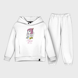 Детский костюм оверсайз Agnia Pulp Fiction, цвет: белый