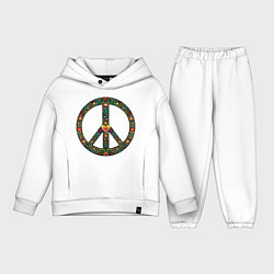 Детский костюм оверсайз Pacific symbol, цвет: белый