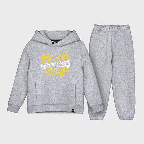 Детский костюм оверсайз CREAM Wu-Tang / Меланж – фото 1