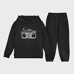 Детский костюм оверсайз Wu-Tang Boombox, цвет: черный