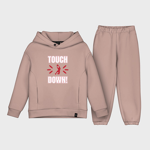 Детский костюм оверсайз Тачдаун Touchdown / Пыльно-розовый – фото 1