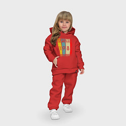 Детский костюм оверсайз 1984 - Сентябрь, цвет: красный — фото 2