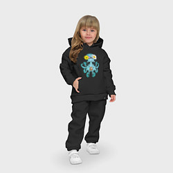 Детский костюм оверсайз Мир - Осьминог, цвет: черный — фото 2