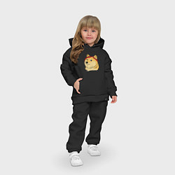 Детский костюм оверсайз Модный пёсик Доге, цвет: черный — фото 2