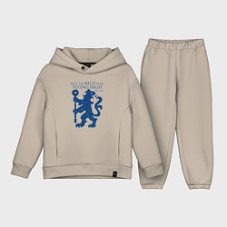 Детский костюм оверсайз FC Chelsea Lion, цвет: миндальный