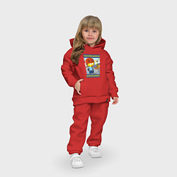 Детский костюм оверсайз Skateboarding - use the right personal protective, цвет: красный — фото 2