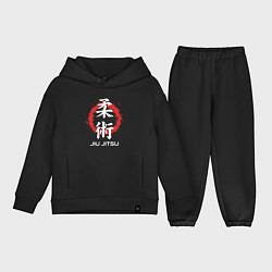Детский костюм оверсайз Jiu-jitsu red splashes, цвет: черный