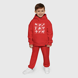Детский костюм оверсайз Зимние олимпийские игры, цвет: красный — фото 2
