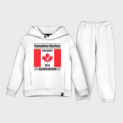 Детский костюм оверсайз Федерация хоккея Канады, цвет: белый