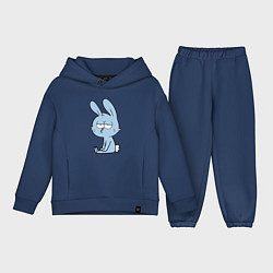 Детский костюм оверсайз Chill rabbit, цвет: тёмно-синий