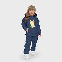 Детский костюм оверсайз Reading Bunny, цвет: тёмно-синий — фото 2