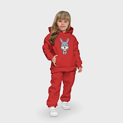 Детский костюм оверсайз Love Rabbit, цвет: красный — фото 2