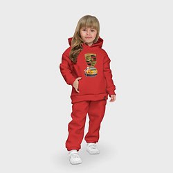 Детский костюм оверсайз Porsche - Motorsport - racing team, цвет: красный — фото 2