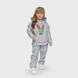 Детский костюм оверсайз Patchwork rabbit, цвет: меланж — фото 2