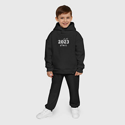 Детский костюм оверсайз Hello New Year 2023, цвет: черный — фото 2