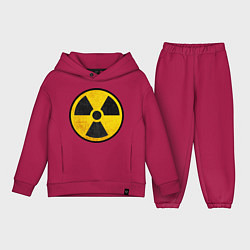 Детский костюм оверсайз Atomic Nuclear, цвет: маджента