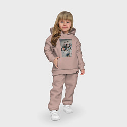 Детский костюм оверсайз Stray Kids Maxident, цвет: пыльно-розовый — фото 2