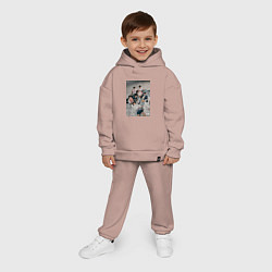 Детский костюм оверсайз Stray Kids Maxident, цвет: пыльно-розовый — фото 2