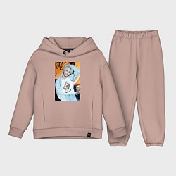 Детский костюм оверсайз Felix Circus, цвет: пыльно-розовый