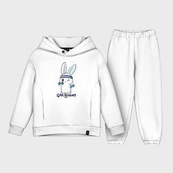 Детский костюм оверсайз Gym bunny, цвет: белый