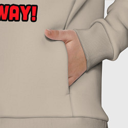 Детский костюм оверсайз Rabbit run away, цвет: миндальный — фото 2