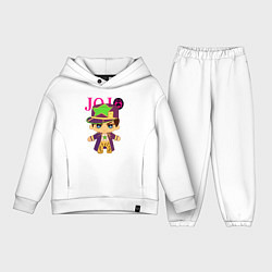 Детский костюм оверсайз Little Jotaro Cujo - JoJo Bizarre Adventure, цвет: белый