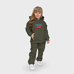 Детский костюм оверсайз Евгения - limited edition, цвет: хаки — фото 2