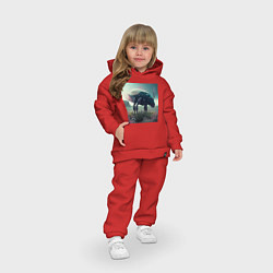 Детский костюм оверсайз Иноземное насекомое, цвет: красный — фото 2