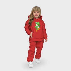 Детский костюм оверсайз Йоши, цвет: красный — фото 2