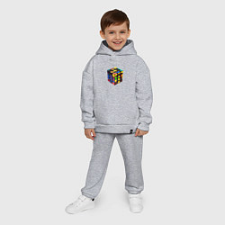 Детский костюм оверсайз Кубик-рубик, цвет: меланж — фото 2