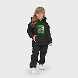 Детский костюм оверсайз Тигнари дендро элемент, цвет: черный — фото 2