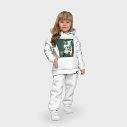 Детский костюм оверсайз Точный удар, цвет: белый — фото 2