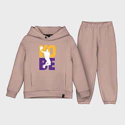 Детский костюм оверсайз Kobe fly, цвет: пыльно-розовый