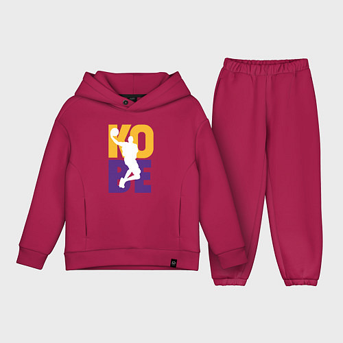 Детский костюм оверсайз Kobe fly / Маджента – фото 1