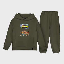 Детский костюм оверсайз Subway Surfers, цвет: хаки