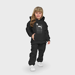 Детский костюм оверсайз Joy Division китобой, цвет: черный — фото 2