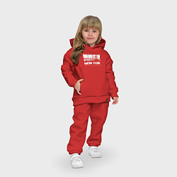 Детский костюм оверсайз Нью-Йорк Сити, цвет: красный — фото 2
